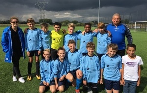 Les U13 attaquent la saison...sous la douche !!!