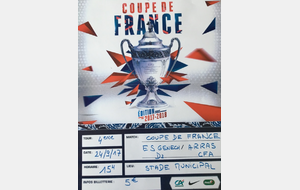 COUPE DE FRANCE    ES Genech (District D2) reçoit Arras FA ( N2 ) à 15 heures