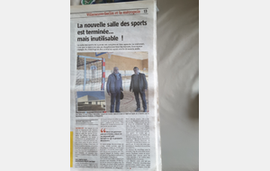 On parle de la salle de sports dans la presse ....