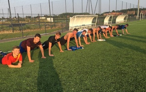 Les U17 à l'entrainement ...