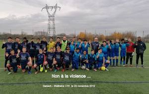 Victoire des U15 face à Wattrelos ....