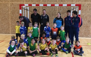 Les U6 et U7 ,un vrai bonheur sur le parquet pour le plateau de ce samedi ..