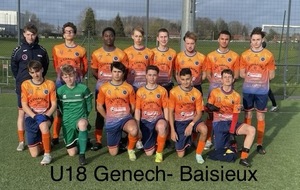 U18 ESG - Baisieux , un match intense et des regrets …