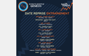 Dates de reprise des entrainements