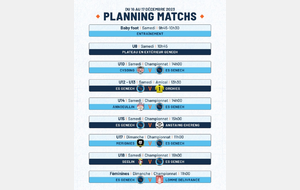 Week-end 16 et 17 décembre