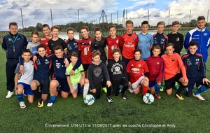 Reprise entrainement U14 U 15