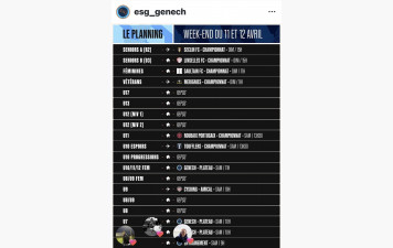 Planning 11-12 avril