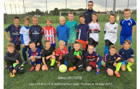 Les U10 - U11 à l'entraînement ...