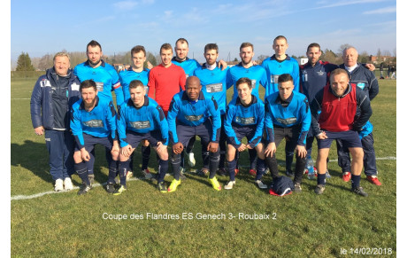 L' ES Genech continue sa route  en Coupe des Flandres