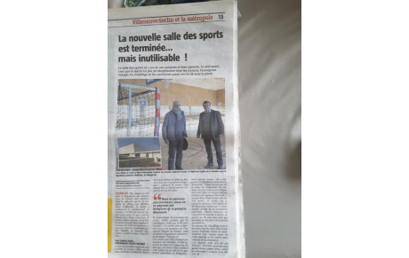 On parle de la salle de sports dans la presse ....