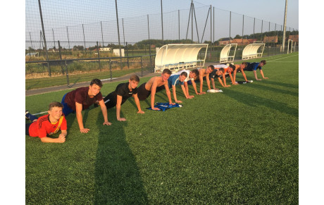 Les U17 à l'entrainement ...