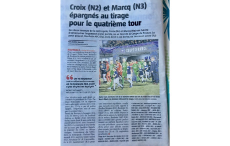Voix du Nord 20 septembre 2019