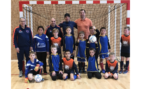 En salle , les U8 et U9 se sont défoulés...