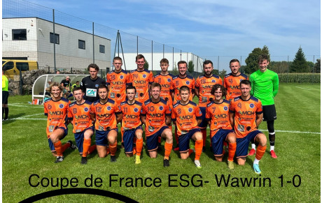 L’ESG qualifiée pour le troisième tour de la Coupe de France ….