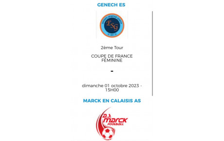 Marck en Calaisis de nouveau à Genech …