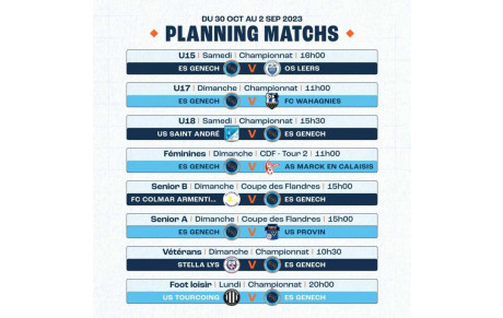 Planning week end 2