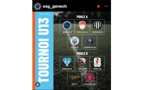 Tournoi U13 à Genech 