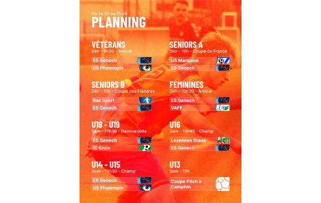 Planning 1 ère partie