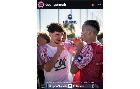Coupe de France 5ème tour le dimanche 13 octobre 2024