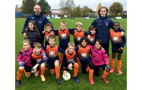 Les U9 en plateau à Baisieux …