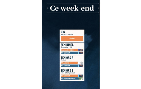 Planning des 15 et 16 février ..