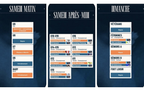 Planning du 8 et 9 mars