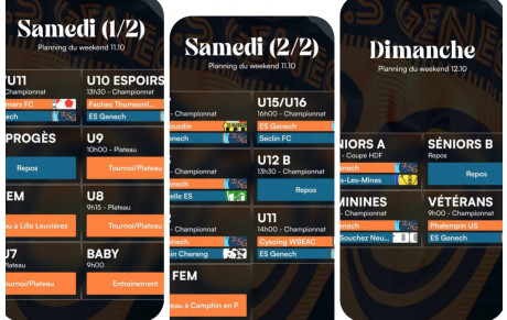 Planning 11-12 oct